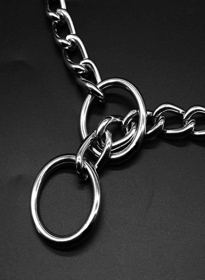 Pure Source India Diamond Cut Silver Dog Choke Chain Training Dog Collar for Cats, Puppies and Dogs (24 inch), Hard Metal, (Pack of 1) - Image 4